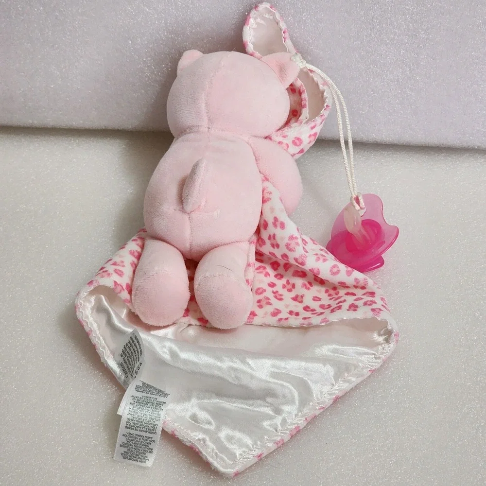 Child of Mine Carter's Pink Leopard Kitty Cat Plush Rattle Mommy's Cutie 12